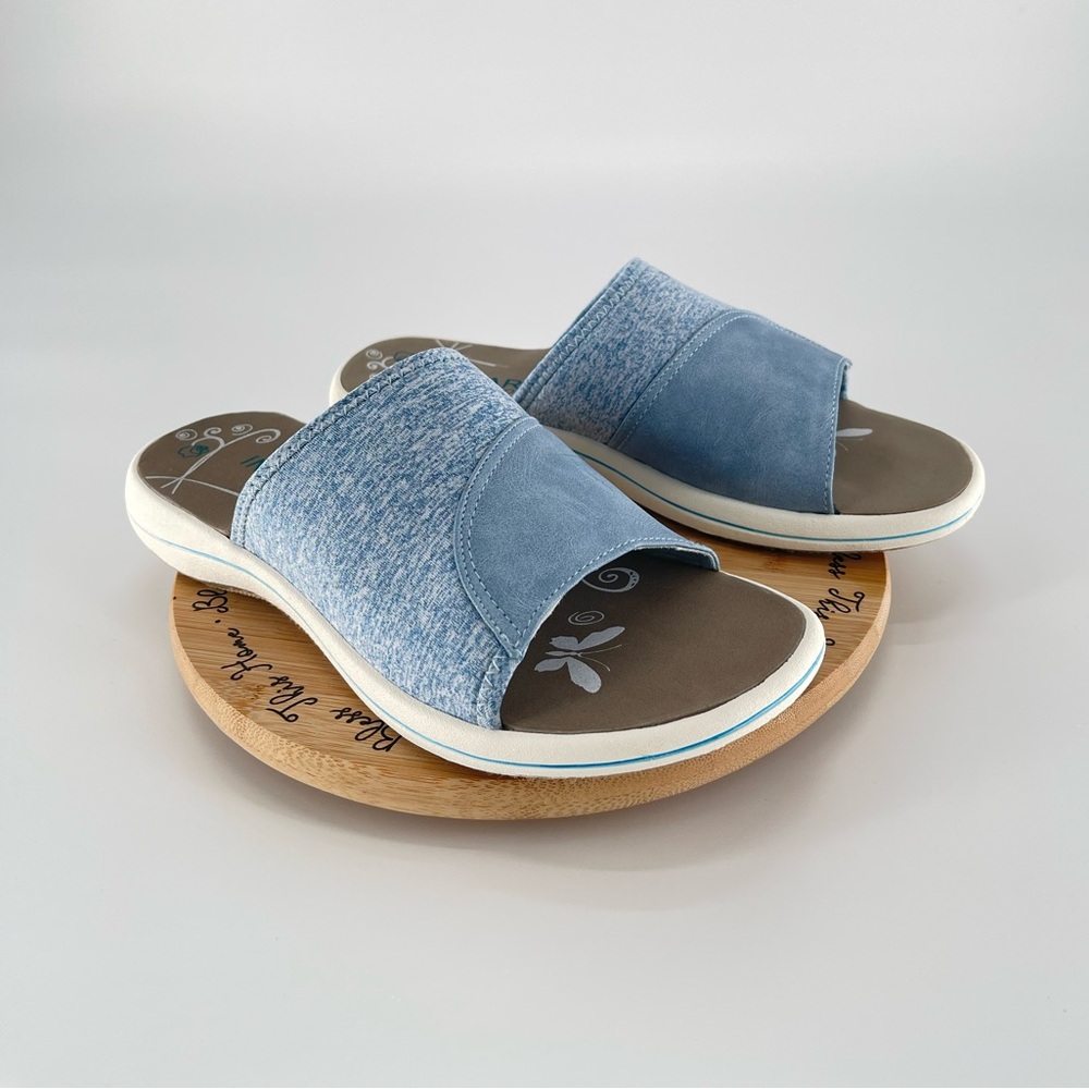 Ingaro Sport Sunset Sandals Women Size 8 Blue Cushion Slip-on Slides - Picture 10 of 16